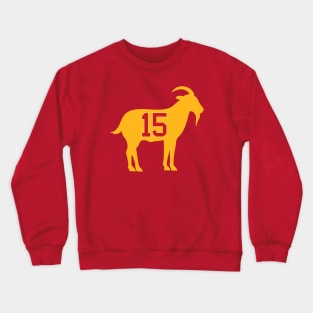 Kansas City Chiefs - Patrick Mahomes GOAT 15 Crewneck Sweatshirt